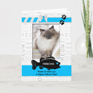 de la tarjeta de foto del Día del Padre del Gato D