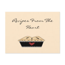 De la tarjeta de recetas Heart Pie