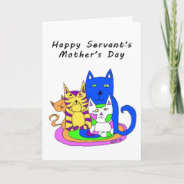 De la tarjeta del día de madre de los gatos