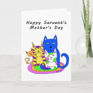 De la tarjeta del día de madre de los gatos