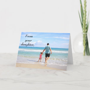 De la tarjeta del día de tu hija feliz padre
