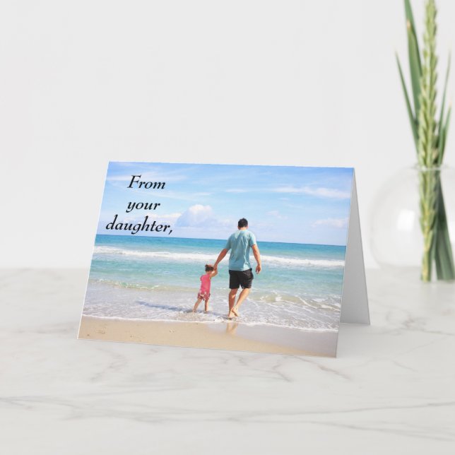De la tarjeta del día de tu hija feliz padre (Anverso)