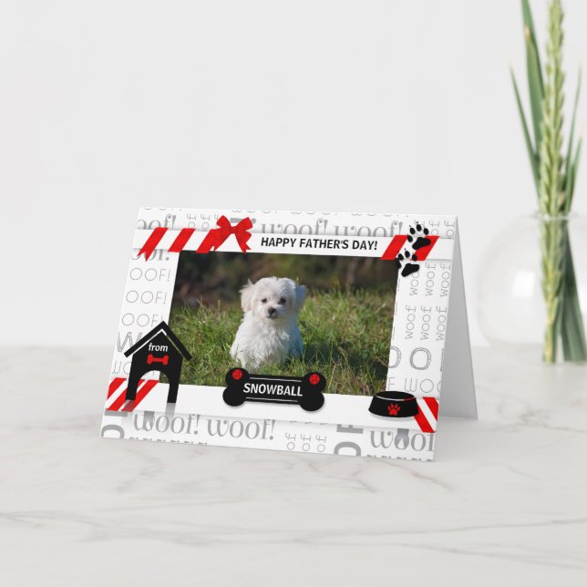 de la tarjeta fotográfica Horz Mascota del Día del (Anverso)