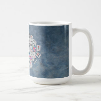 de la teja de la taza del mah del jongg comodín