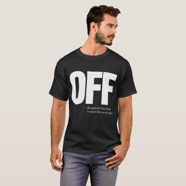 De las camisetas ofensivas divertidas para hombre (Anverso completo)