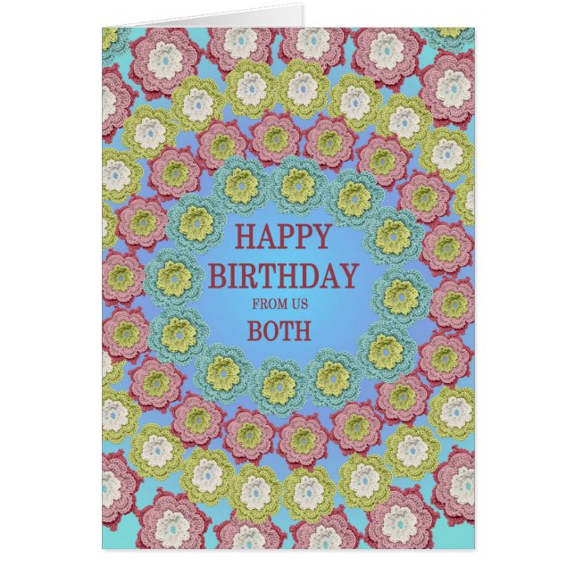 De Las Flores Crochet De Cumpleaños (Frente)