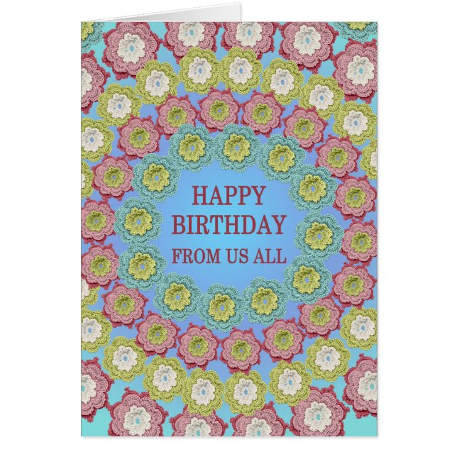 De Las Flores Crochet De Cumpleaños (Frente)