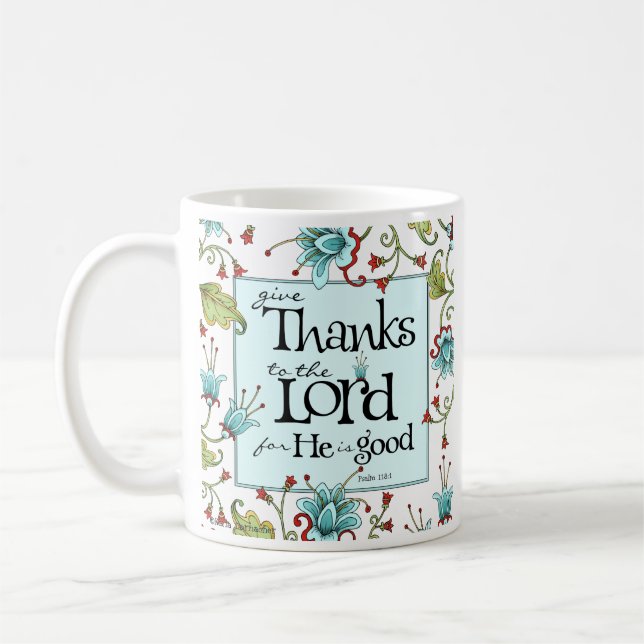 Dé las gracias - taza de café (Izquierda)