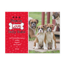 De las tarjetas de los Navidades de perro