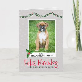 De las tarjetas de Navidades de perro - Tarjeta de