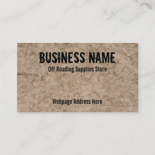 De las tarjetas de visita de la tienda de Roading
