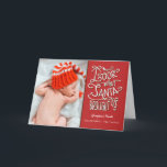 De las tarjetas navideñas Santa Baby<br><div class="desc">Diseño © Berry Berry Sweet.  Visite nuestra sala de exposición de diseño en WWW.BERRYBERRYSWEET.COM</div>
