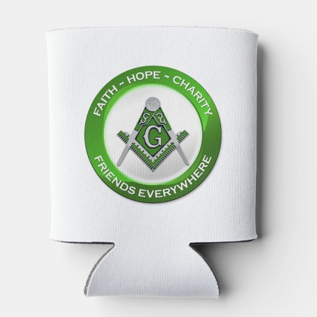 De Latas Enfriador Masónico Verde (Reverso)