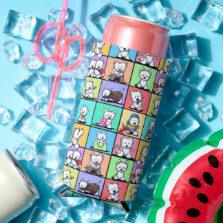 De Latas Slim Enfriador conmemorativo KiniArt Westies