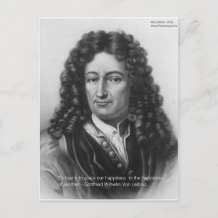 De Leibniz Felicidad De Otro Regalos & Tarjetas