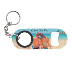 De Llavero Llave Personalizada con Foto y Texto Abrebotellas