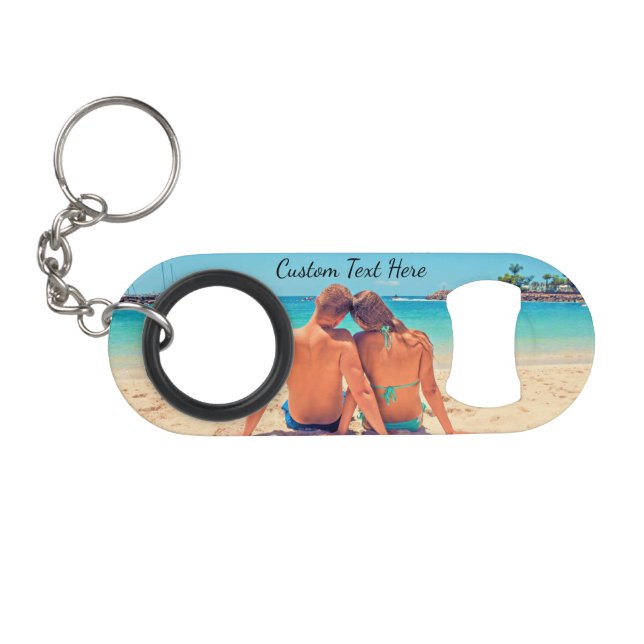 De Llavero Llave Personalizada con Foto y Texto Abrebotellas (Anverso (Horizontal)
)