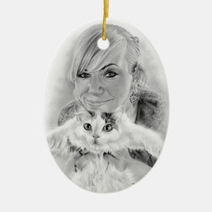 De los amigos ornamento del gatito para siempre