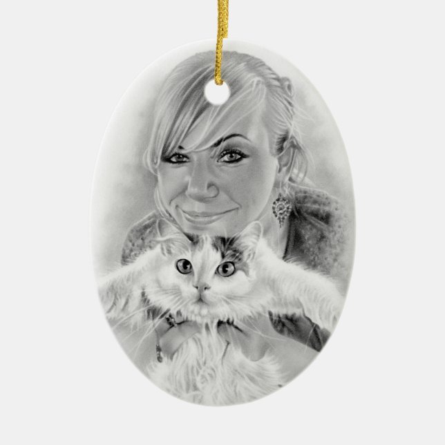 De los amigos ornamento del gatito para siempre (Frente)