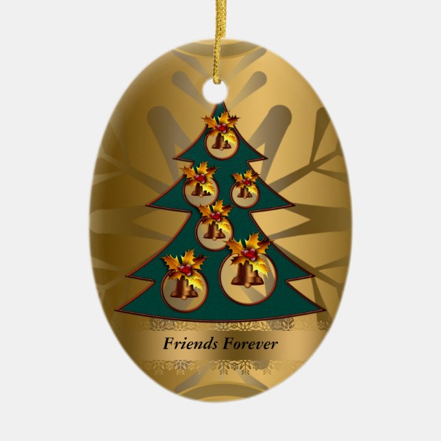De los amigos ornamento del navidad para siempre (Frente)