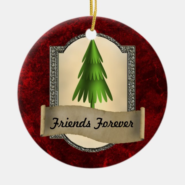 De los amigos ornamento del navidad para siempre (Frente)