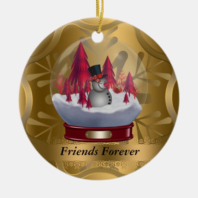 De los amigos ornamento del navidad para siempre (Frente)