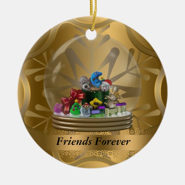 De los amigos ornamento del navidad para siempre (Frente)