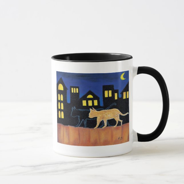 "De los chicas de la noche taza de café hacia (Derecha)