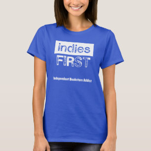 De los indies camiseta azul primero -, para mujer