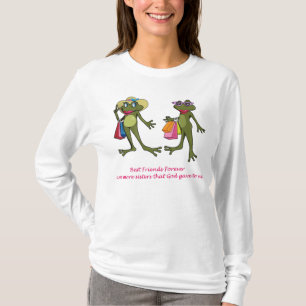 De los mejores amigos camiseta de la rana para