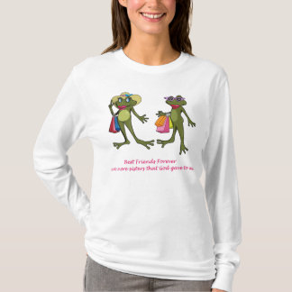De los mejores amigos camiseta de la rana para
