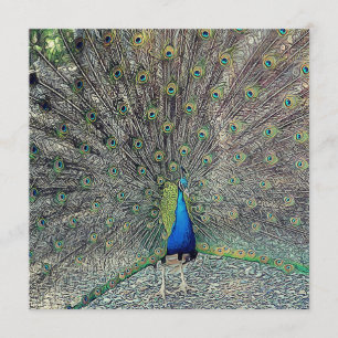 De lujo: Gotee el reflejo 5,25" x 5,25" invitación