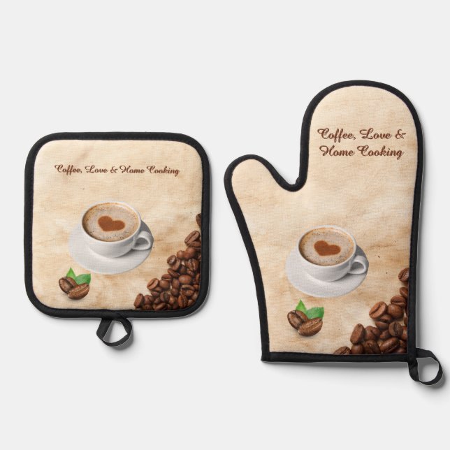 De Manoplas Coffee, Love & Home Cooking Kitchen Set (Anverso)