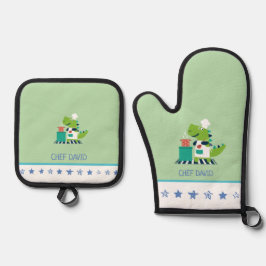 De Manoplas Kids Oven Mitt and Pot Holder Set