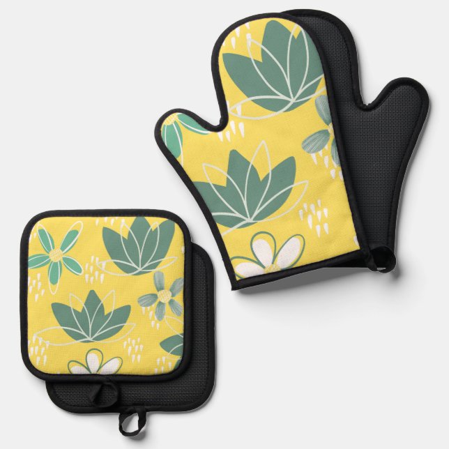 De Manoplas Oven Mitt and Pot Holder set (Anverso/Reverso)