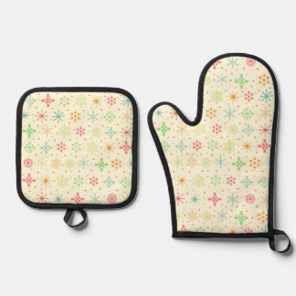 De Manoplas Retro Stars Oven Mitt Set