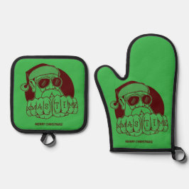 De Manoplas Xmas Time Potholder Set