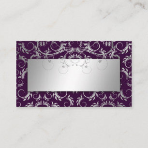 De Mesa 311 Tarjeta Silver Divine Eggplant Place