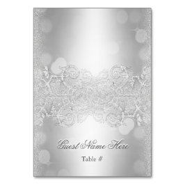 De Mesa Boda Tarjeta Escort Silver