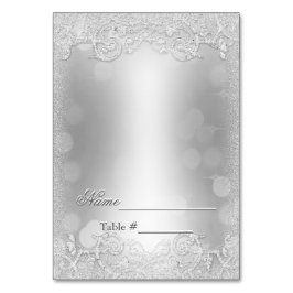 De Mesa Boda Tarjeta Escort Silver Rellenar más tarde