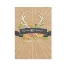 Colocar tarjeta Deer Antler Wildflower Starburst R