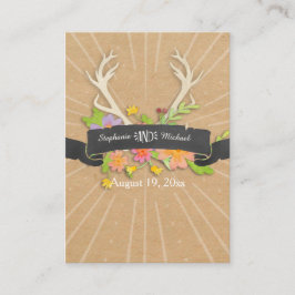 De Mesa Colocar tarjeta Deer Antler Wildflower Starburst R