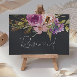 De Mesa Duste tarjeta color rosa morado Boda floral