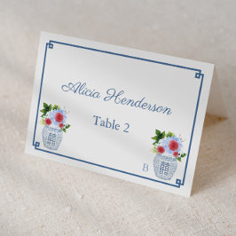 De Mesa Elegante tarjeta Boda azul rojo