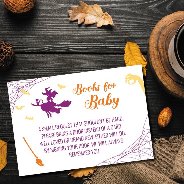 De Mesa Hocus Pocus Baby Shower Books para la tarjeta del  (Subido por el creador)