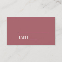 De Mesa Jardín Rosa | Tarjeta Rosa oscuro Boda