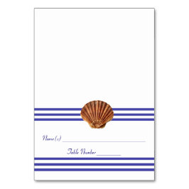 De Mesa Nautical Seashell - Tarjeta Escort
