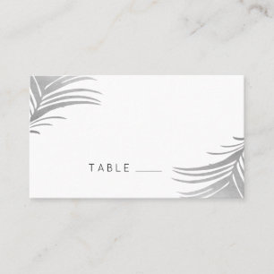 De Mesa Palm Tree plateada deja tarjeta Fiesta tropical
