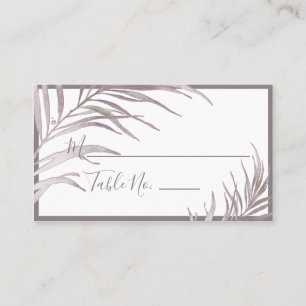 De Mesa PixDezines Mauve Watercolor Palmas Colocar tarjeta
