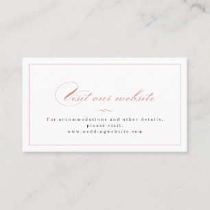 De Mesa Rosa Classic Elegance Script Web Insertar tarjeta